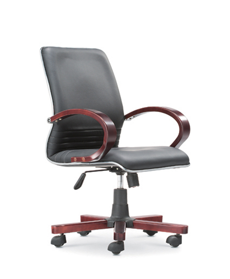 办公椅|传统真皮中班椅|办公家具|真皮中班椅|经典中班椅|经理椅|中背椅|主管椅|会议椅|办公转椅 CG-JDZBY-07