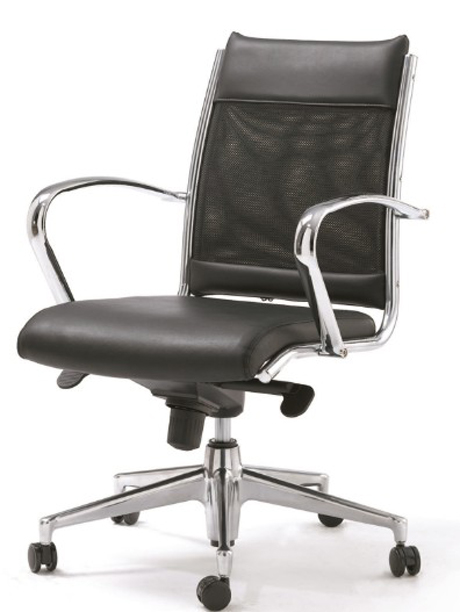 办公椅|现代真皮中班椅|办公家具|真皮中班椅|时尚中班椅|中背椅|主管椅|经理椅 CG-SSZBY-02