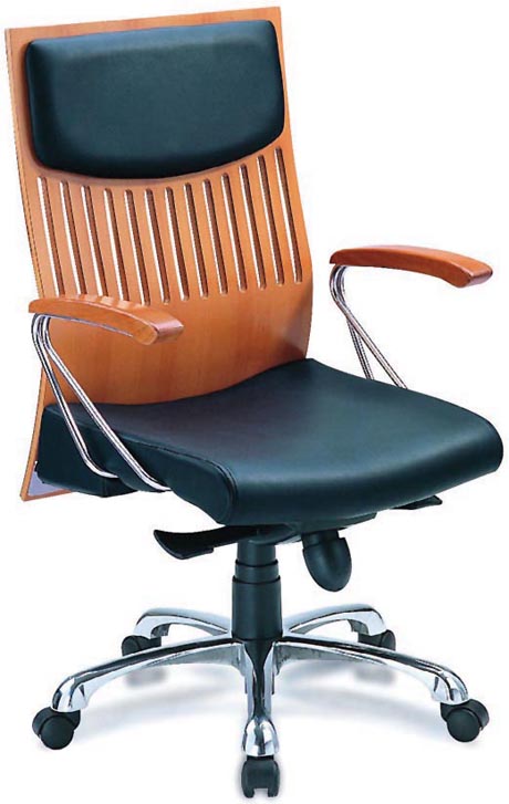 办公椅|现代真皮中班椅|办公家具|真皮中班椅|时尚中班椅|中背椅|主管椅|经理椅 CG-SSZBY-10
